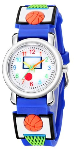 Ciieeo Orologio per Bambini 3d Cartoon Kids Watch da Polso | Silicone e Pc, Stile Vivace e Semplice, Regalo per Bambine, Apprendimento Facile Colore Casuale