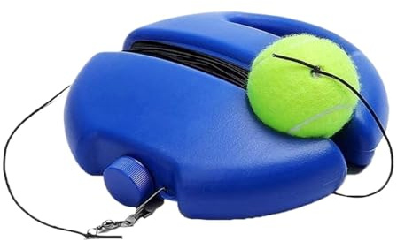 Solo Tennistränare – studs-träningsbollverktyg, bärbar övningsarmatur, logiskt koordinationshjälp | Inomhus utomhus bana bakgård gym fältborrar för nybörjare vuxna tonåringar barn