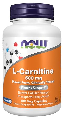 Now 500Mg L-Carnitina 180 Veg Capsule - 180 g