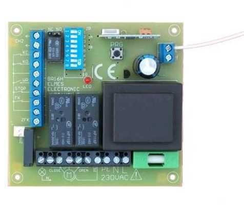 Set 2X Handsender 2 Kanal Empfänger STP Steuerung für Torantrieb Rolltor Garage Antrieb mit 230V Motoren und separaten Grenzschaltereingängen
