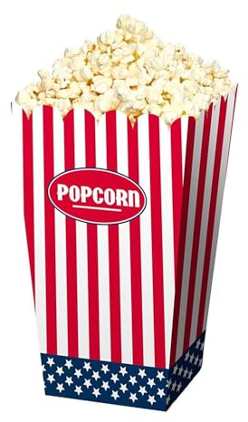Folat B.V.- Bandeja USA Popcorn Party - 4 Piezas, Color contenedor de Palomitas de maíz (29671)