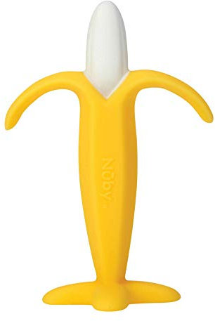 Nuby Nûby - Zahnungshilfe in Bananenform - 3m+, gelb, 1 Stück (1er Pack)
