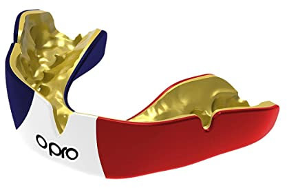 OPRO Instant Custom-Fit Mundschutz, revolutionäre Anpassungstechnologie für ultimativen Komfort und Schutz, Zahnschutz für Rugby, Boxen, Hockey, Kampfsport (Frankreich, Erwachsene)