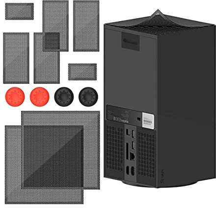 Staubschutz kompatibel mit Xbox Series X Konsole, PVC Staubfilter Kit, oberer und hinterer Staubschutz