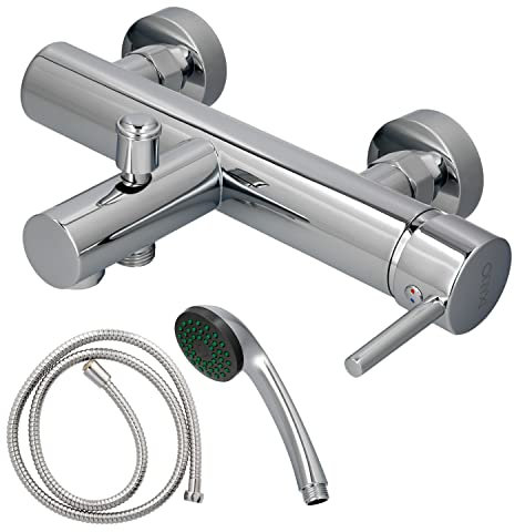 ORYX Monomando Bañera/DuchaDresde Con Con Flexo y Maneral Cartucho Ceramico Ø 35 mm.