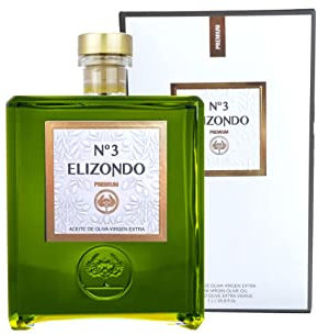 Aceite de Oliva Virgen Extra Elizondo N3 Premium Variedad Picual - Botella de Aceite Premium 1 Litro Con Estuche Nueva Cosecha 2024/2025 - Mejor Selección ENOVINOS (Nº3 Extra Picual)