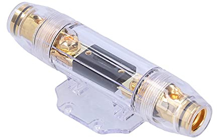 Bloc Porte-fusible, Alimentation Audio, Kit De Fusibles électroniques Automobiles, 100a AGU Entrée Avec Ligne Plaquée Or Pour Voiture Et Yacht