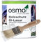 OSMO Holzschutz Öl-Lasur. 2,5l + Flächenstreicher Pinsel von Pfahler (710 Pinie transparent)