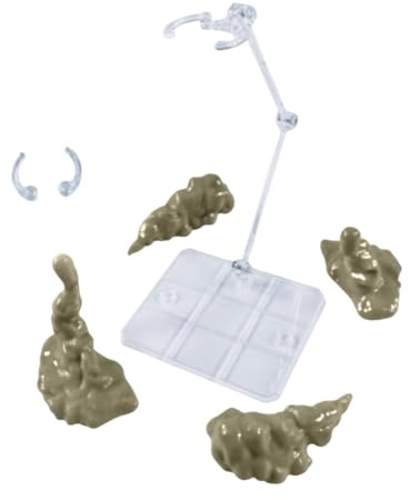 Wmqbjta Set di Modelli con Effetto Fumo, Parti per Simulazione del Fumo, Supporto Espositivo Multifunzione, Oggetti di Scena Artificiali E Accessori per, Grigio