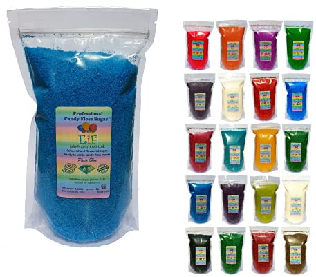 Candy Floss Cotton Sugar EverydayisFriday Blue Original 1 KG - Ready to Use in Your Machine