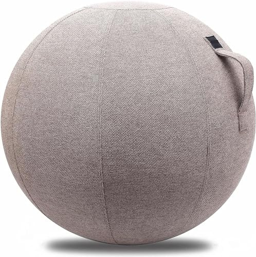 HENXUE Exercise Ball Cover55cm, 65Cm,75CM, Yoga Ball Cover with Handle,Sitting Bal Chair Protection, Swiss Ball Cover for Multi Purpose Use,006,65CM