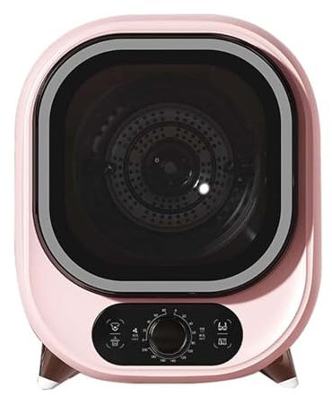 Secadora pequeña, compacta, mini centrifugadora, capacidad de carga de 0,8 kg con controles mecánicos, para uso en encimera o montaje en pared,Pink