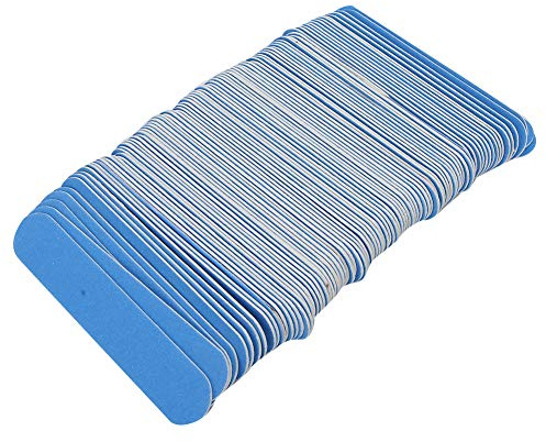 BRRNOO Buffer per Unghie, Buffer per Unghie per Blocco Lima per Lime per per 100 Pezzi Lima per per a Doppia Faccia Levigatura Lucidatura Striscia di Lucidatura Strumento per Manicure (BLUE)
