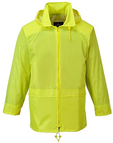 Portwest S440 Herren Leichte Wasserdichte Klassische Regenjacke Gelb, 4XL