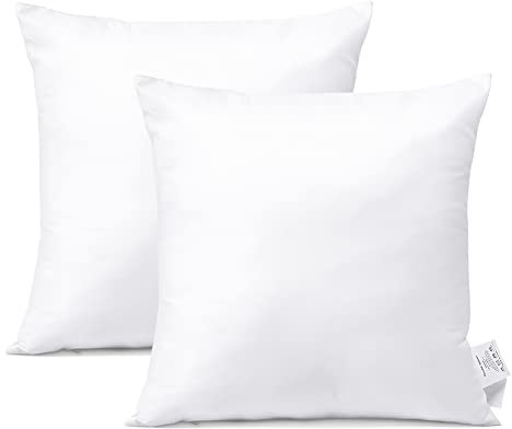 Artscope 2er Set Kissenfüllung - 7D Polyestermischung Zierkissen - 40x40cm Innenkissen Füllkissen Kopfkissen Sofakissen für Wohnzimmer Schlafzimmer Sofa Bett