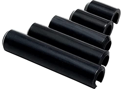 FEEIMOL Pasadores Elásticos, Pines de Rollo, Pasadores de Resorte Ranurados de Acero al Manganeso M5x20mm (60 pcs)
