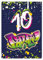 12 Einladungskarten zum 10. Kindergeburtstag Motto Feier Fest Einladung Set Geburtstag Mädchen Kinder Jungs Jungen Boys Teenies Unisex Graffiti Jugendstill modern bunt grün lila neon