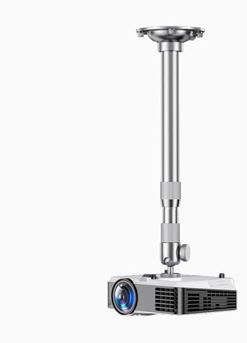 YOUXIZI Supporto per Videoproiettore Universale da Soffitto,Mini Staffa Proiettore Soffitto in Lega di Alluminio,Staffa da soffitto per proiettore per Proiettore,Videocamere,Router