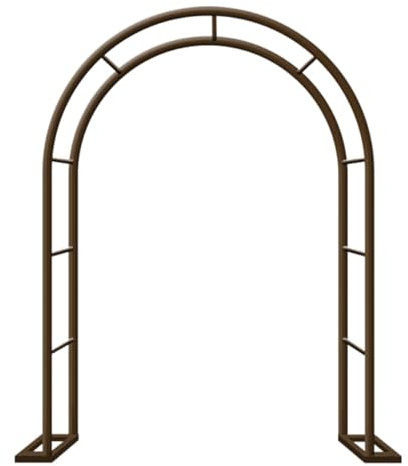 Arco per Rose Rampicanti Arco per Giardino in Metallo Arco da Traliccio Nuziale Larghezza: 80cm-350cm Garden Pergolas Arco per Patii Finestre Giardini Portici(Bronze,W200 x H220cm)