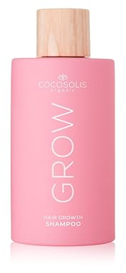 COCOSOLIS GROW Growth & Anti-aging Shampoo für schnelles Haarwachstum, Wachstum der Haare beschleunigen, effektiv gegen Haarausfall, mit Vitamin e und Kerascalp Aktiv-Wirkstoff, vegane Pflege