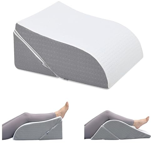 HAVARGO Beinlagerungskissen & Kniekissen 2-in-1 Beinkissen, Beinkeile zum Anheben bei Schwellungen, Durchblutung, höhenverstellbares Schaumstoff-Beinkissen
