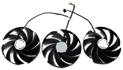 ZHCYAOZ Ventola per Scheda Video MSI GeForce RTX 4070 Ti 4080 4090 SUPRIM X da 95 mm PLD10020B12H, Ventola per Grafica RTX4080 RTX4090(3-Fan)