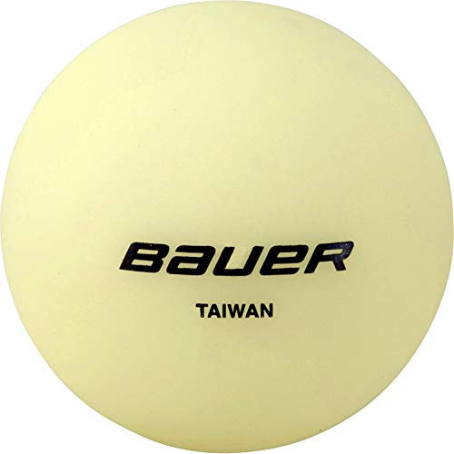 Bauer Unisex – Erwachsene Hockeyball Glow in The Dark, gelb, Einheitsgröße