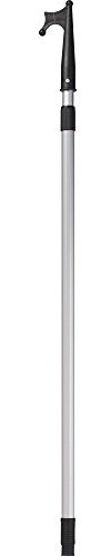 AWN Bootshaken teleskopierbar 1,17–2 m, schwimmfähig, aus eloxiertem Aluminium, Rutschfester Griff, robuster Nylon-Haken, leicht & stabil, Anlegehilfe & Bootszubehör