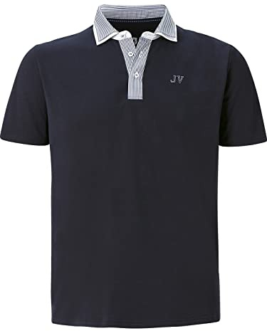 Jan Vanderstorm Herren Poloshirt Danhy | Kurzarm Polohemd | Reine Baumwolle | große Größen L-7XL dunkelblau, XL - 56/58