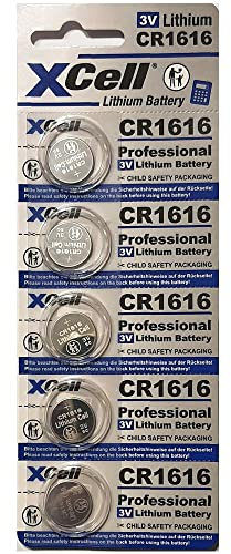 XCell Pila a bottone CR1616 (per molti piccoli dispositivi, lunga durata, bassa autoscarica) 148260