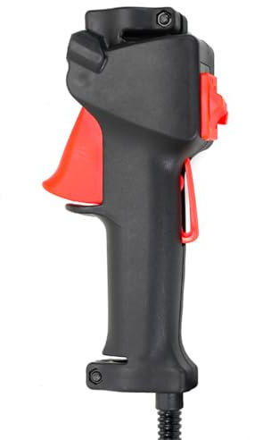 Trimmer Gashebel Schalter, Rasentrimmer Auslöser 1,1M Kabelsatz, Garten Maschine Werkzeug Fitting Teile für Freischneider Mini Kettensägen, 26MM Rohr