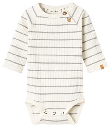 NAME IT Baby-Jungen NBMKAIL LS Slim Body Lil NOOS Langarmbody, Coconut Milk, 86