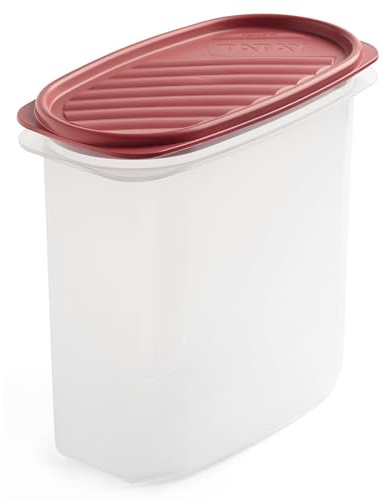 TATAY Frischhaltedose 2L Top Flex | Druckdeckel | Vorratsdosen mit Deckel Luftdicht | Geeignet für Mikrowelle, Spülmaschine, Kühlschrank, Gefrierfach | Kunststoff BPA-frei | 18,4x9,7x17,8 cm, Rot