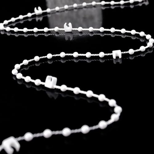 1 Pcs vertical blind chain (10m, 100 Clips),Vertical Blinds Repair Parts,Durable Plastic Blind Chain for 3.5 Inch/ 89mm Slats | Ideal for Repair & DIY Projects (10M)