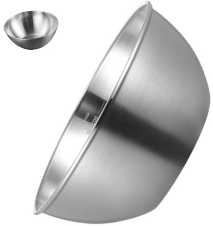 MUCKLILY Cuenco Inoxidable Grueso para Cocina Recipiente Multiusos para Lavar Verduras y Almacenar Frutas Práctico y Duradero para Uso Doméstico