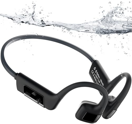 MONODEAL Cuffie Conduzione Ossea Bluetooth 5.4 Subacquee per Piscina IP68 Impermeabile Auricolari MP3 Subacqueo 8G Auricolari Sport per Nuoto, Corsa