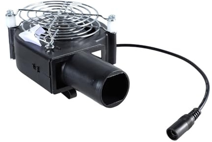 Potente ventilador de barbacoa de 12 V 4800 RPM para inflables, herramienta de barbacoa, camping, ventilación interior y eventos al aire libre, soplador de aire de doble bola