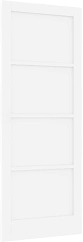 vidaXL Inredningsdörr 83 x 211 cm Plywood Vit