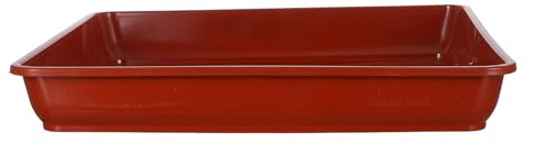 Uonlytech Bandeja de Humedad para Bonsáis, Bandeja para Suculentas Cuadrada de PP Marrón, 2 Piezas, para Jardinería Interior y Exterior, Resistente Intemperie, Ajuste