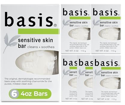Basis Sensitive Skin Bar 4 Ounce (Pack of 6)