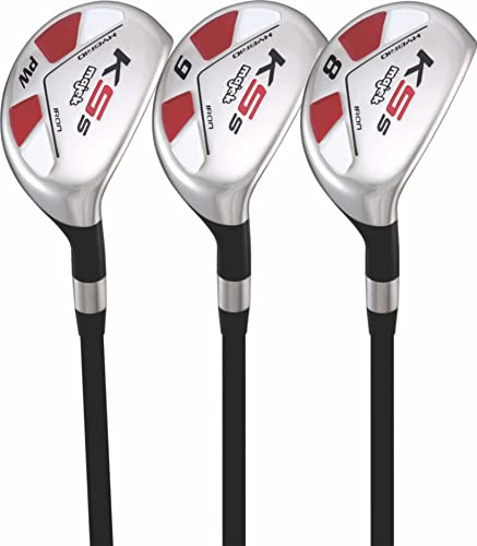 Senior Ladies Golf Clubs All Hybrid Set 55+ Years Womens Right Handed Majek Lady Full True Hybrid Complete Set which Includes: #8, 9, PW Lady Flex New Utility A Lady Flex Club Set