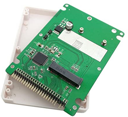 ChenYang mSATA Mini SATA SSD auf 2,5 Zoll IDE 44Pin Festplattengehäuse Gehäusebox weiß für Notebook Laptop