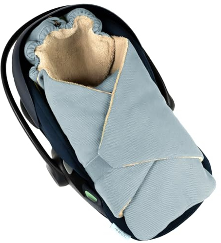 Hofbrucker Baby Swaddling Blanket for Baby Car Seat & Pushchair - Soft Fleece Made from Oeko-Tex Certified Materials, Spring, Autumn & Winter, Universal 0-12 Months, Cuddly Swaddling