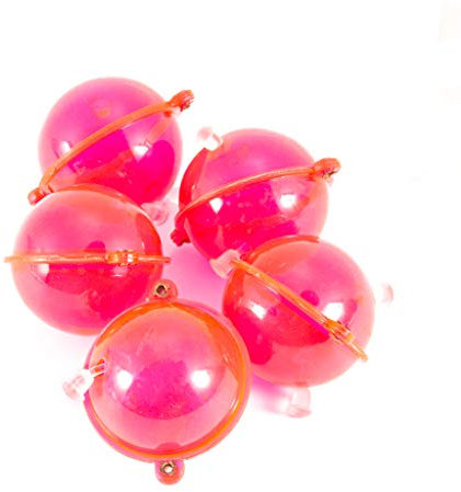 BELTI 5 pièces/Ensemble Flotteur de pêche ABS Boules en Plastique Boule d'eau Bulle flotteurs s'attaquer pêche en mer Accessoires de Plein air Bleu Rouge 25/32/40 / 47mm