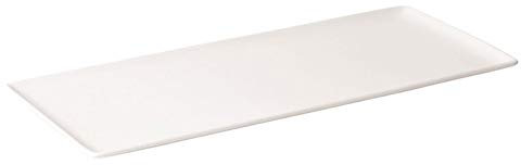 Piatto da Portata in porcellana rettangolare Bianco 36,5 x 15,5 x 1,7 cm