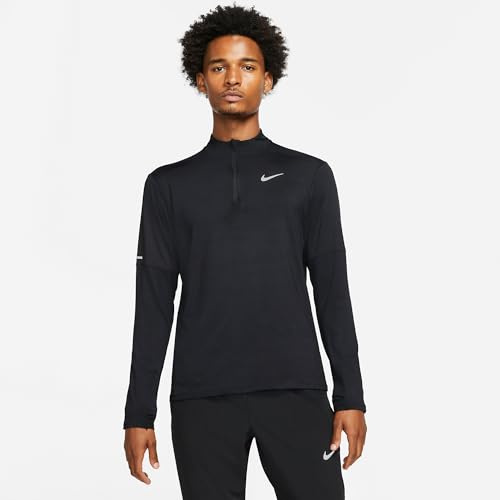 Nike Herren Df Elmnt Sweatshirt, Black/Reflective Silv, L EU