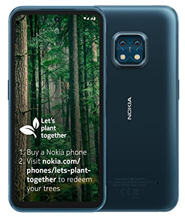 Nokia XR20 6.67 Inch Android UK SIM Free Smartphone with 5G Connectivity - 4 GB RAM and 64 GB Storage (Dual SIM) - Ultra Blue (Renewed)
