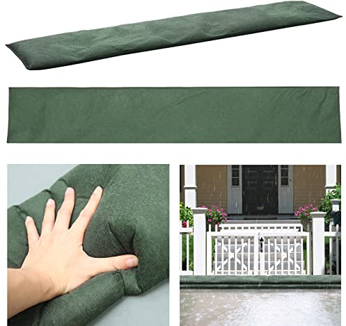 SLOEFY 2 barriere per inondazioni attivate dall'acqua, riutilizzabili, sacchi di sabbia per inondazioni, per casa, garage, porte, finestre, 25 x 100 cm