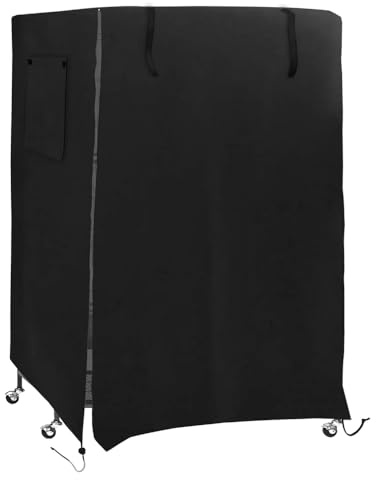 Hsthe Sea Jaula Universal para Pájaros, Jaula para Loros, Jaula para Pájaros Negra, Jaula para Pájaros de Tela Oxford, Resistente al Agua y al Polvo (Largo 96 cm x Ancho 59 cm x Alto 130 cm)