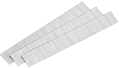 sourcing map 1000Pcs 18 Gauge Brad Nails, 9/16 Length Straight Finishing Nails, Galvanized Carbon Steel Nails for Woodworking Construction Silver Tone